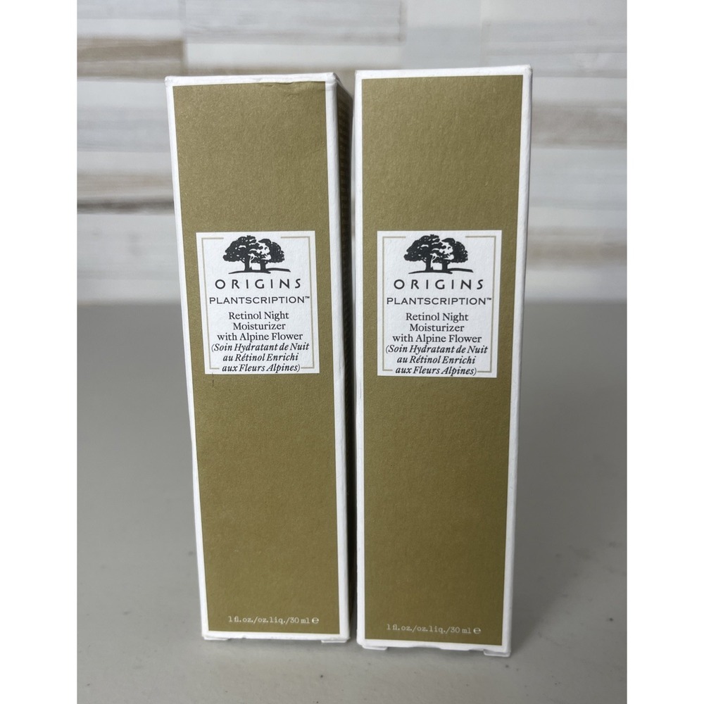 2pk Origins Plantscription Retinol Night Moisturizer With Alpine Flower 1oz/30ml